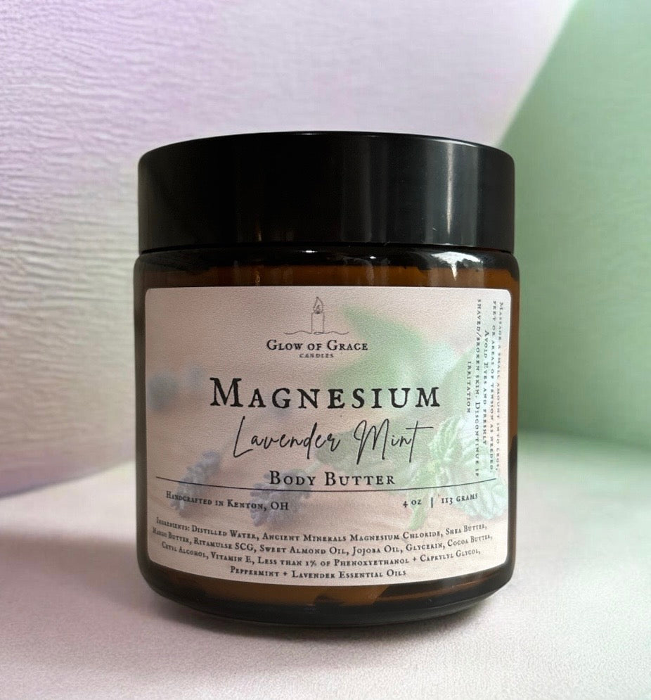 Magnesium Body Butter - Lavender Mint (4 oz)